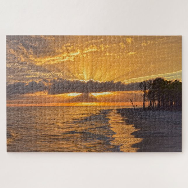 Sonnenuntergang auf Dauphin Island, Alabama Puzzle (Horizontal)