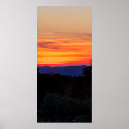 Sonnenuntergang auf dem Blue Ridge Parkway Poster