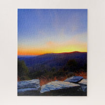 Sonnenuntergang auf dem Blue Ridge Parkway