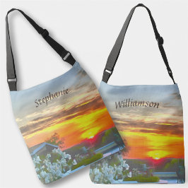 Sonnenuntergang auf dem Dach 2295 Tragetaschen Mit Langen Trägern