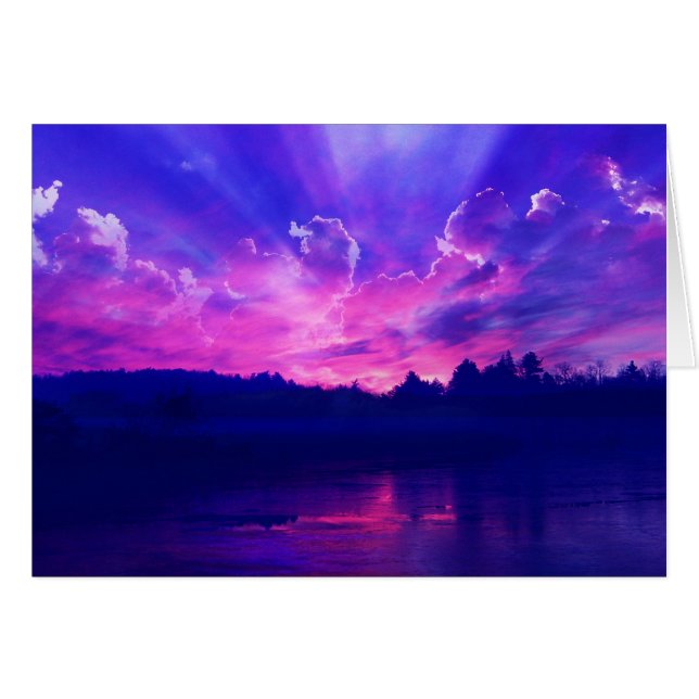 Sonnenuntergang auf dem Horizont (Vorderseite (Horizontal))