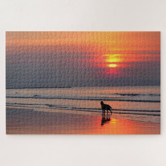 Sonnenuntergang auf dem irischen Meer - 20x30 - Puzzle (Horizontal)