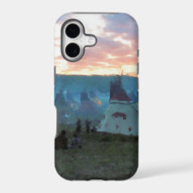 Sonnenuntergang auf dem Lager