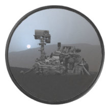 Sonnenuntergang auf dem Mars-Curiosity-Rover 