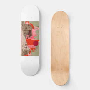 Sonnenuntergang auf dem Skateboarddeck