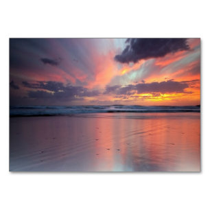 Sonnenuntergang auf dem Strand Tischnummer