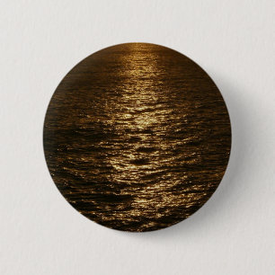 Sonnenuntergang auf dem Wasser Abstrakte Meeresfot Button