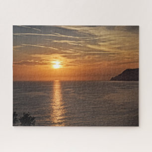 Sonnenuntergang auf den Cinque Terre, Italien - 16 Puzzle