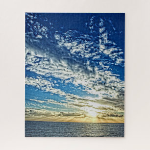 Sonnenuntergang auf den Cinque Terre Italien - 16x Puzzle