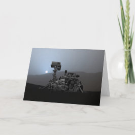 Sonnenuntergang auf den Mars Neugier Rover Karte