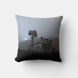 Sonnenuntergang auf den Mars Neugier Rover Kissen