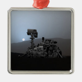 Sonnenuntergang auf den Mars Neugier Rover Ornament Aus Metall