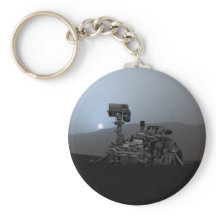 Sonnenuntergang auf den Mars Neugier Rover