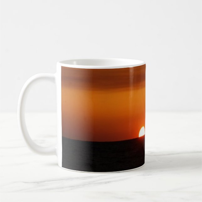 Sonnenuntergang auf der Beach Coffee Tasse (Links)