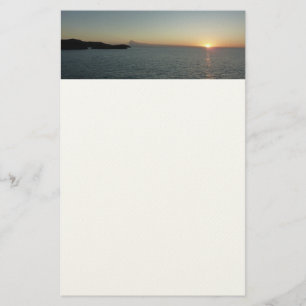 Sonnenuntergang auf der Insel Antigua II Seascape Briefpapier
