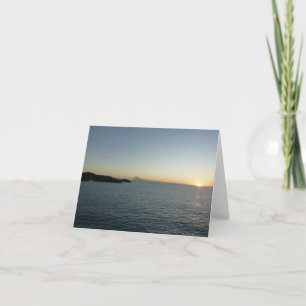 Sonnenuntergang auf der Insel Antigua II Seascape Karte