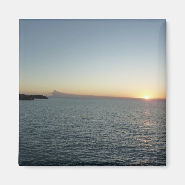 Sonnenuntergang auf der Insel Antigua II Seascape Magnet (Vorne)