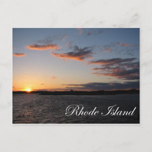Sonnenuntergang auf der Insel Rhode Postkarte
