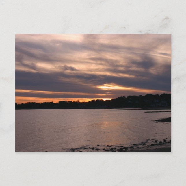 Sonnenuntergang auf der Insel Sherwood Postkarte (Vorderseite)