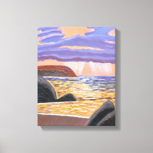 Sonnenuntergang auf der Leinwand