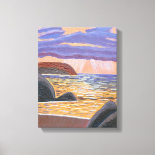 Sonnenuntergang auf der Leinwand