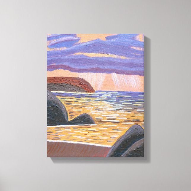 Sonnenuntergang auf der Leinwand (Vorderseite)