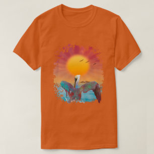 SONNENUNTERGANG AUF DER PELIKAN-INSEL T-Shirt