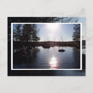 Sonnenuntergang auf der Postkarte