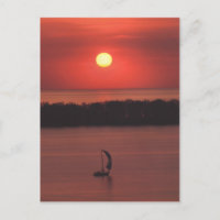 Sonnenuntergang auf der Presque Isle Postcard