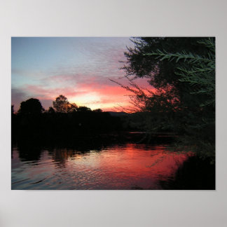 Sonnenuntergang auf der Rogue Poster