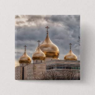 Sonnenuntergang auf der russisch-orthodoxen Kathed Button