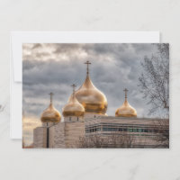 Sonnenuntergang auf der russisch-orthodoxen Kathed