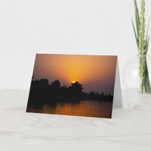 Sonnenuntergang auf der verbotenen Stadt - Peking, Karte