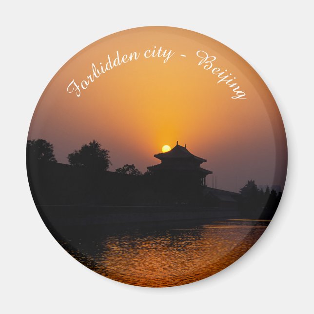 Sonnenuntergang auf der verbotenen Stadt - Peking, Magnet (Vorne)