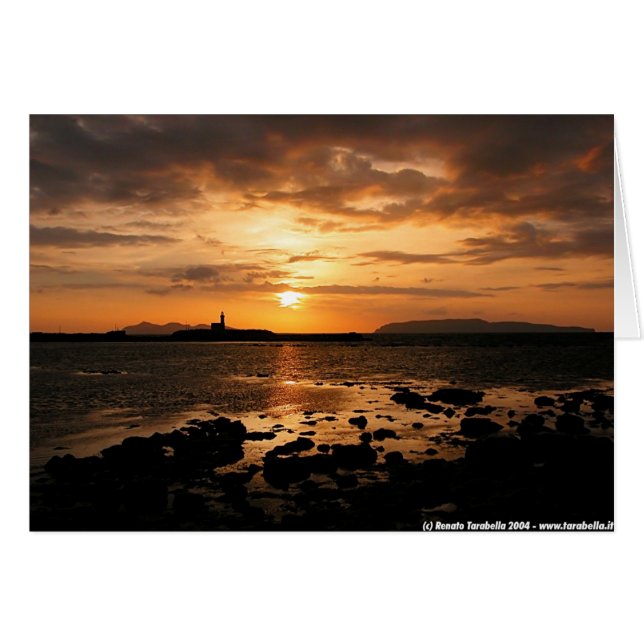 Sonnenuntergang auf Egadi (Vorderseite (Horizontal))