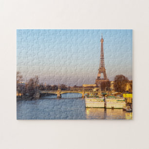Sonnenuntergang auf Eiffelturm und Pont Rouelle -  Puzzle