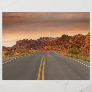 Sonnenuntergang auf einer Reise Flyer