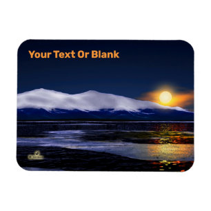 Sonnenuntergang auf Eis Magnet