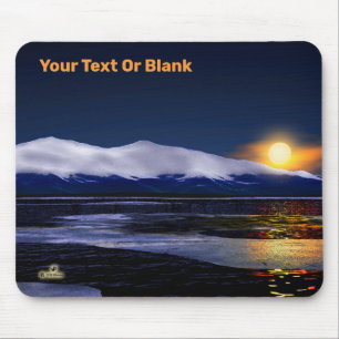 Sonnenuntergang auf Eis Mousepad