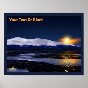 Sonnenuntergang auf Eis Poster