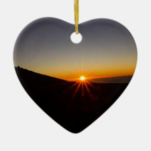 Sonnenuntergang auf Haleakala Vulkan Keramikornament