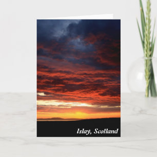 Sonnenuntergang auf Islay, Schottland Karte