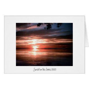 Sonnenuntergang auf James River