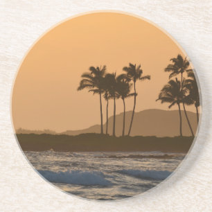 Sonnenuntergang auf Kauai Getränkeuntersetzer