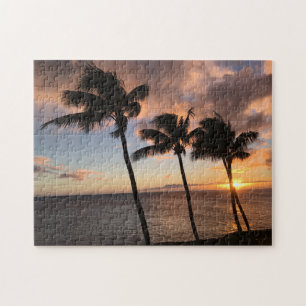 Sonnenuntergang auf Kauai, Hawaii Puzzle