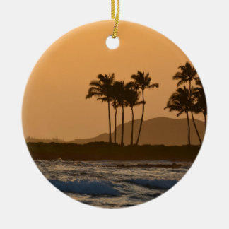 Sonnenuntergang auf Kauai Keramik Ornament
