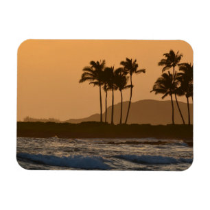 Sonnenuntergang auf Kauai Magnet