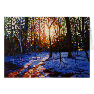 Sonnenuntergang auf Schnee 2010