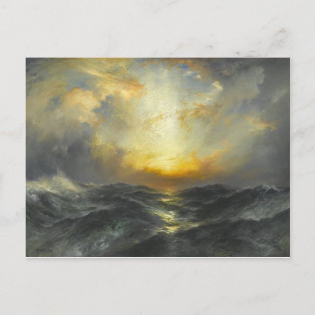 Sonnenuntergang auf See - 1906 Postkarte (Vorderseite)