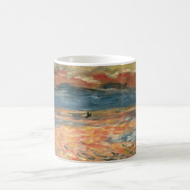 Sonnenuntergang auf See durch Pierre Renoir, Vinta Kaffeetasse (Mittel)
